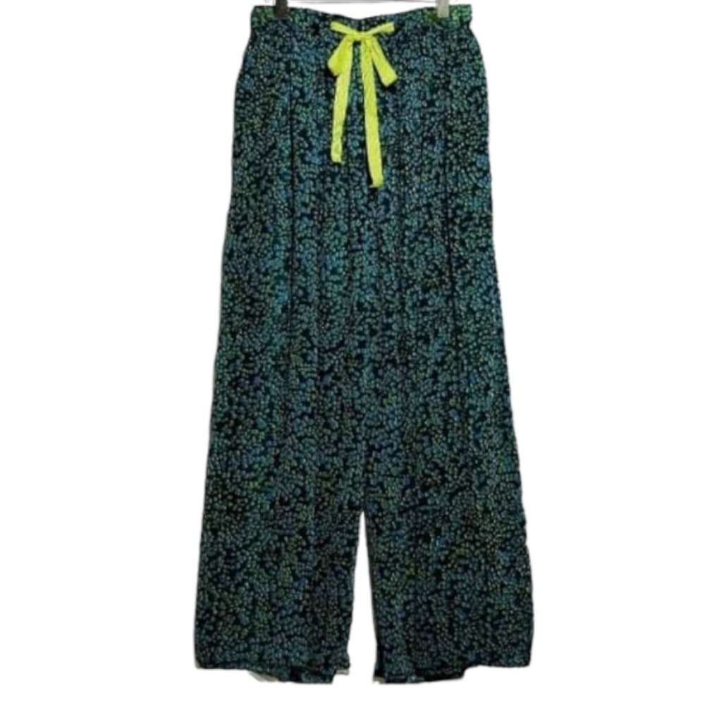 Free People Intimately Sleepin In Printed Chiffon Wide-Leg Pants - S - Picture 10 of 12